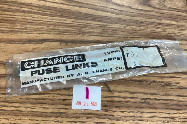 Chance FuseLink  10A Type T23 10 Amp Fuse Link 1 Pc.