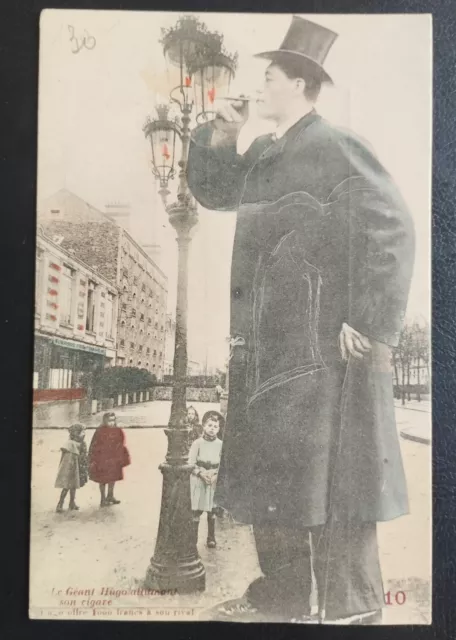 CPA Carte Postale Le Géant Hugo Allumant Son Cigare