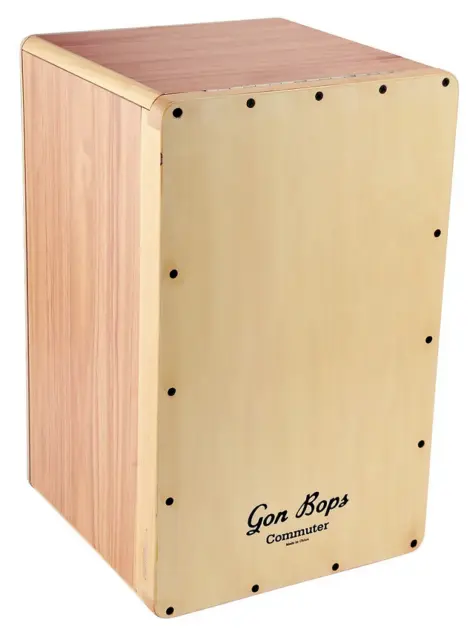 Gon Bops Commuter Collapsible Cajon Drum Natural with Bag NEW Authorized Dealer