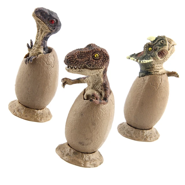 3pcs Adornment Dinosaurs Action Figures Toys Easter Egg Toys