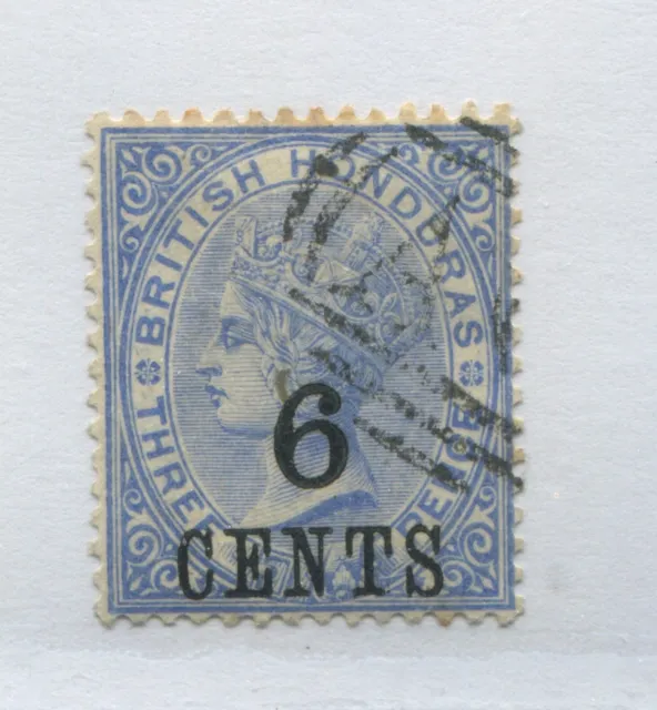 British Honduras QV 1891 overprinted 6 CENTS on 3d used