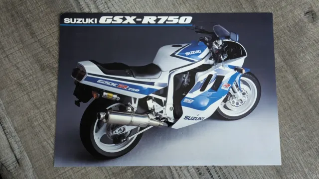 1990 Suzuki GSXR750 Sales Brochure Leaflet #DEEP