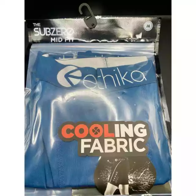 Ethika Men’s cooling fabric underwear boxer briefs blue  NEW in packaging