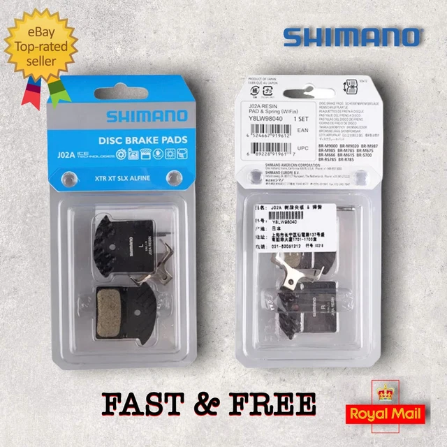 SHIMANO J02A RESIN Cooling Fin Ice Tech Disc Brake Pads SLX Deore