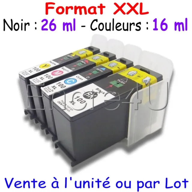 Cartouches encre génériques imprimante Genesis S800 Lexmark (  LM100 - 100 XL )