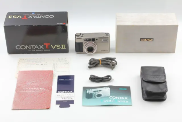 [Near MINT w/ Box ,Case] Contax TVS II Point & Shoot 35mm Film Camera From JAPAN