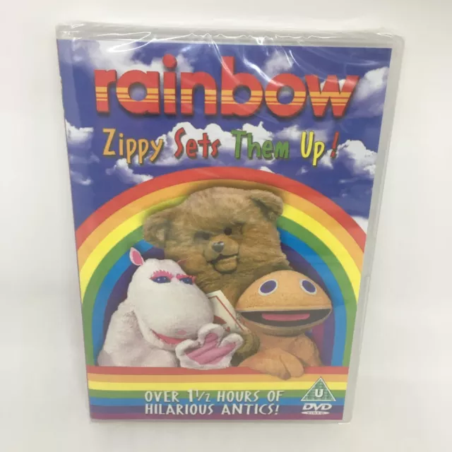 RAINBOW: ZIPPY SETS THEM UP DVD R4 TV Show BRAND NEW SEALED Free Postage