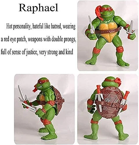 6Pcs Teenage Mutant Ninja Turtles TMNT Action Figures Collection Toys Set 4.5 in 2