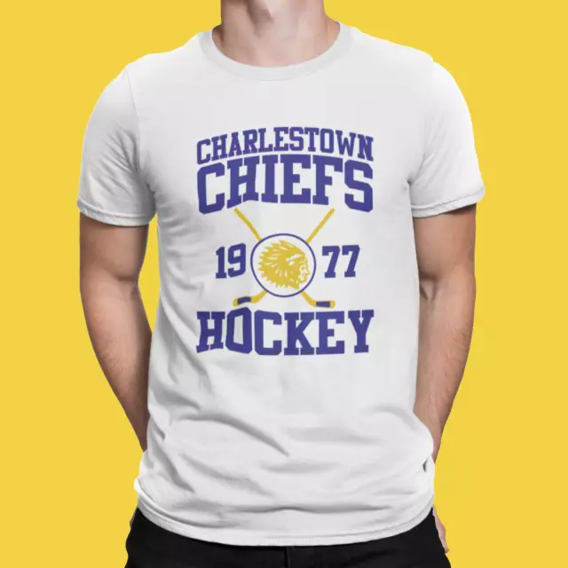 Charlestown Chiefs Slap Shot Inspired T Shirt Movie Funny Ice Hockey Adults Kids