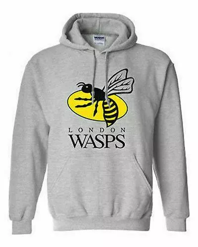 London Wasps Rugby union Sports Hoodie black/grey Rugby Football Club