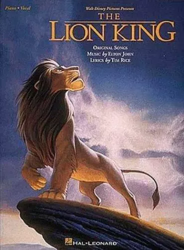 Walt Disney Presents The Lion King: Original Songs (Piano, Vocal) - GOOD