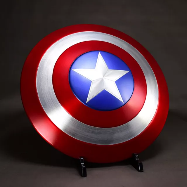 with Wooden Box CATTOYZ 1:1 Avengers Captain America Shield Alloy Metal Version