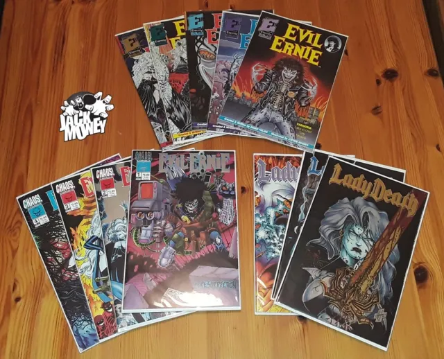 Comic Book Lot EVIL ERNIE Eternity 1-5 Resurrection Chaos! 1-4 Lady Death 1-3
