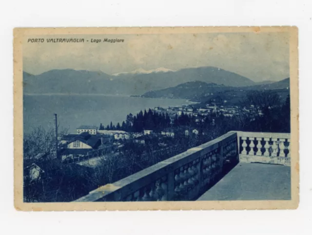 Porto Valtravaglia Lago Maggiore Cartolina Viaggiata 1938