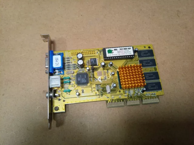 His Tnt2 M64 Agp (32Mb) Card Video Vintage