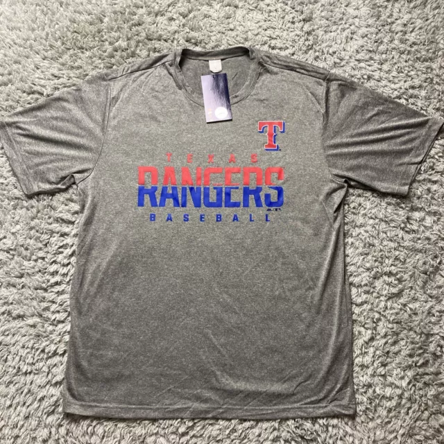 Texas Rangers Mens T-Shirt Size Large NWT Majestic MLB