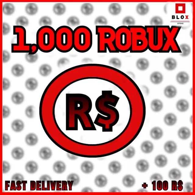 CHEAPEST) ROBLOX: 1000 ROBUX R$ (TAX COVERED) QUICK DELIVERY