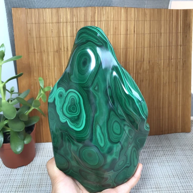 2160g Top Natural Malachite gemstone Polish/Rough original Specimen 220mm A2006