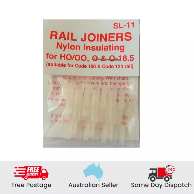 PECO SL-11 OO/HO Scale Rail Insulating Joiners for Code 100 Rail