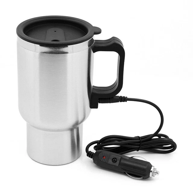 Portable Car Electric Kettle Heating Cup 12V General Thermos 450ML Steel