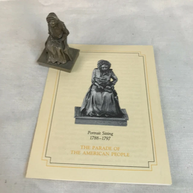 Saturday Evening Post Parade Of American People Pewter : "PORTRAIT SITTING" 1981