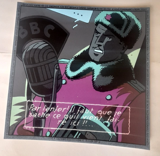 Affiche Jacobs - Blake et Mortimer prof BD - Bédécouverte