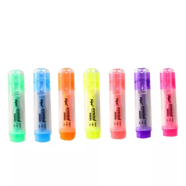 Highlighters Art 7 Assorted Colors Highlighter Pens Tip Dry-Quickly