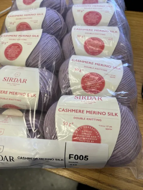 10 Balls Sirdar Sublime yarns Cashmere Merino Silk Shade 410