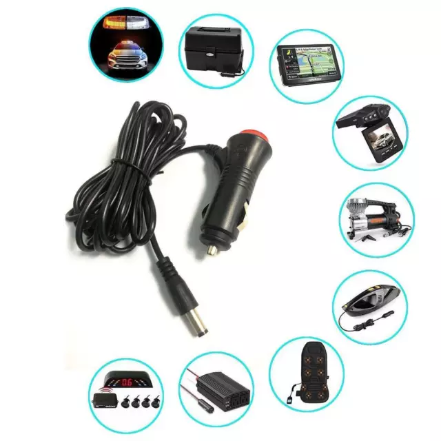 *KFZ-Adapter 12V D C Zigarettenanzünder Kabel Stecker PowerFür 12 Volt TV-Geräte