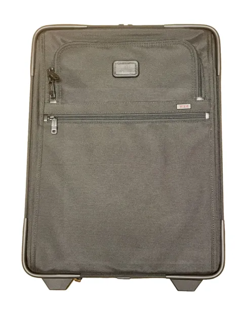 Tumi Alpha 2 International Expandable 2 Wheeled 22” Carry-On Suitcase Blue Tag