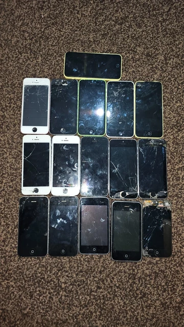 Bundle Apple Iphones 3/4/4s/5/5s/5c/SE/Ipod - Untested for parts or repairs