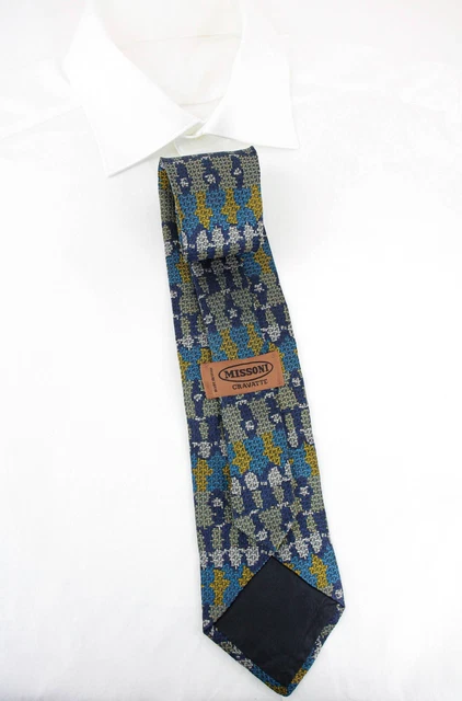 Cravate 100% Soie TIE RACK « BEAUFORT » — Motif Petit Cochon Rose, Bleu, Portée Une Fois