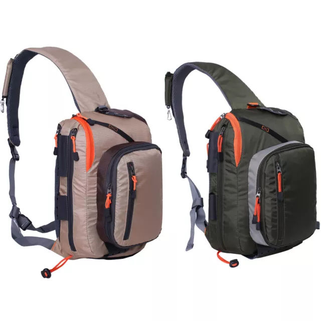 KyleBooker Fly Fishing Sling Bag With Fly Patch Sling Back Pack Outdoorsports