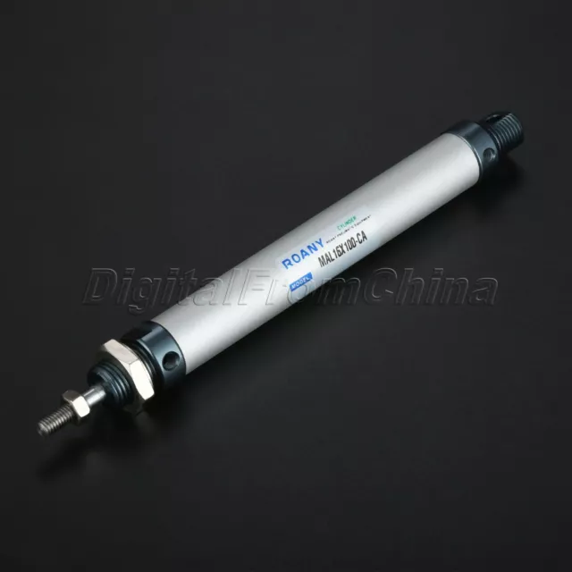 Aluminium Alloy Single Rod Bore20mm Stroke 100mm Pneumatic Air Cylinder Kit