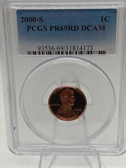 2000-S 1C Lincoln Memorial  PCGS PR69RD DCAM 22stt0608