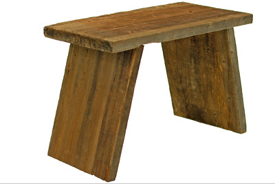 Rustic Redwood Small Bench Stool Chinese Retro Cottage Style / Small End Table 3