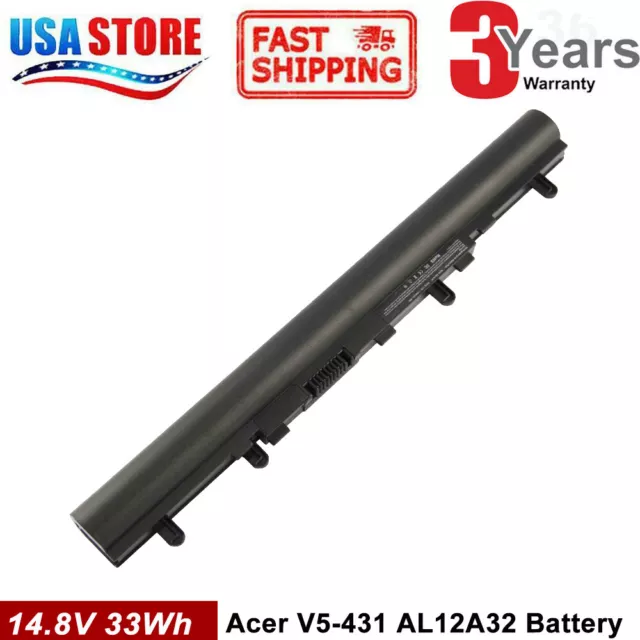 AL12A32 Battery For Acer Aspire V5 V5-131 E1 Series ES1-411-P2LF AL12A72 MS2360