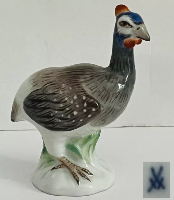 Gesuchte Miniatur-Figur "Perlhuhn" 1.Wahl Meissen