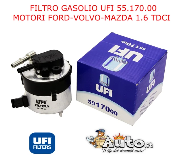 Filtro Gasolio Giulietta 500 L 500 X Doblo Panda Renegade 1.3 Multijet 77366607 - Ricambi F.lli