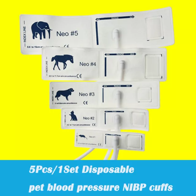 Animal blood pressure cuff monitor arm band composite non-woven TPU pet cuffs