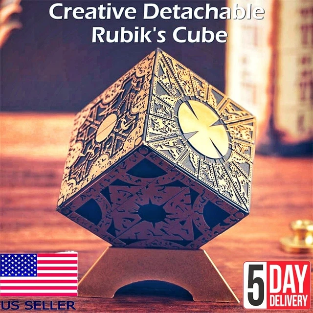 Moveable Hellraiser Cube Puzzle Box Lament Creative Horror Figure Pinhead Prop Moveable Hellraiser Cube Puzzle Box Lament Creative Horror Figure Pinhead Prop