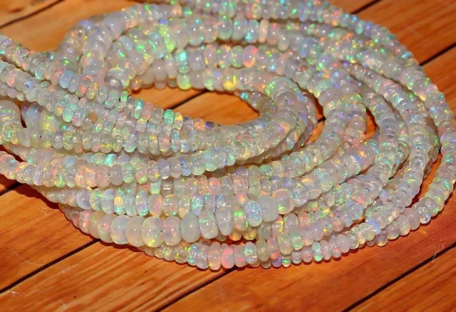 Ethiopian Opal Beads  AAA++ Welo Fire Opal Beads Gemstone Smooth Limited Stock