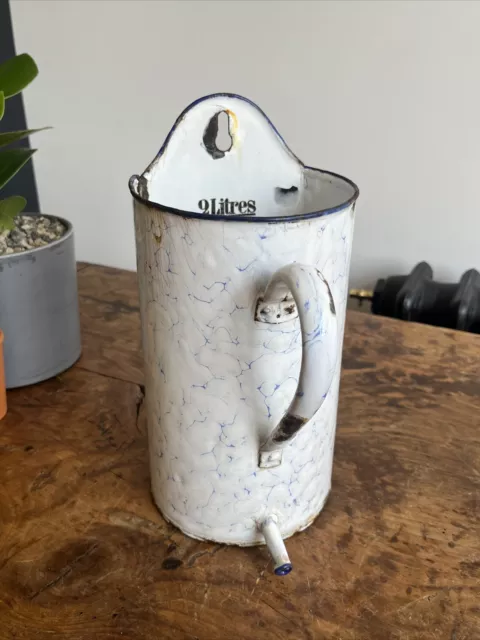 Vintage French Kitchen Jug Irrigator, Garden Planter, French Shabby Chic