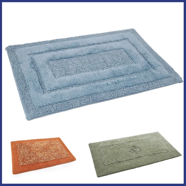 Tappeto Bagno Torino In Spugna Di Cotone 60x120 Cm - Azzurro - Foto 3