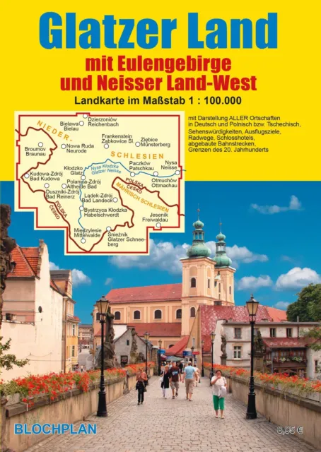 Landkarte im Maßstab 1:100.000 mit Eulengebirge und Neisser Land-West Dirk Bloch