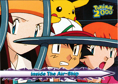 Pokemon Card Inside The Air-Ship Pikachu #36 Pokemon The Movie 2000 Topps NM