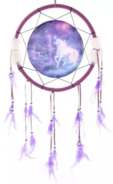 Traumfänger Einhorn am Fluss versch. Größen Fantasy Deko Dreamcatcher unicorn