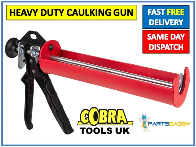 Cobra Heavy Duty Silicone Sealant Tube Caulking Skeleton Gun Mastic 25-40