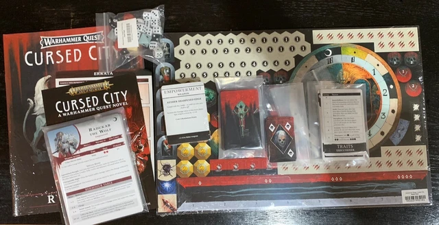Feldherr Inserti Organizzatori In Plastica Per Warhammer Quest: Cursed City - Set Portacarte E Vassoio Gettoni Per La Scatola Del Gioco Da Tavolo - Accessori Per Ordinare Carte E Segnalini