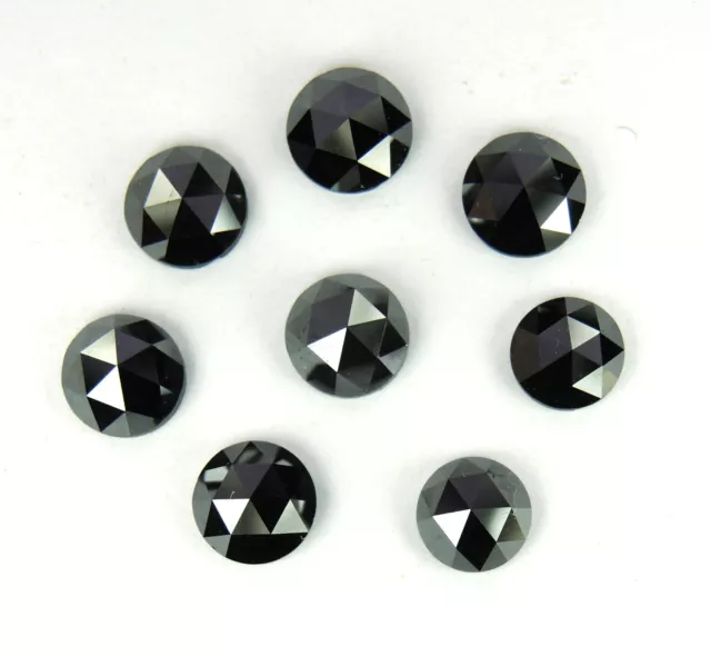 Natural Loose Diamond Black Color Round Rose Cut I3 Clarity 4.00 MM 1 Pcs  Q45